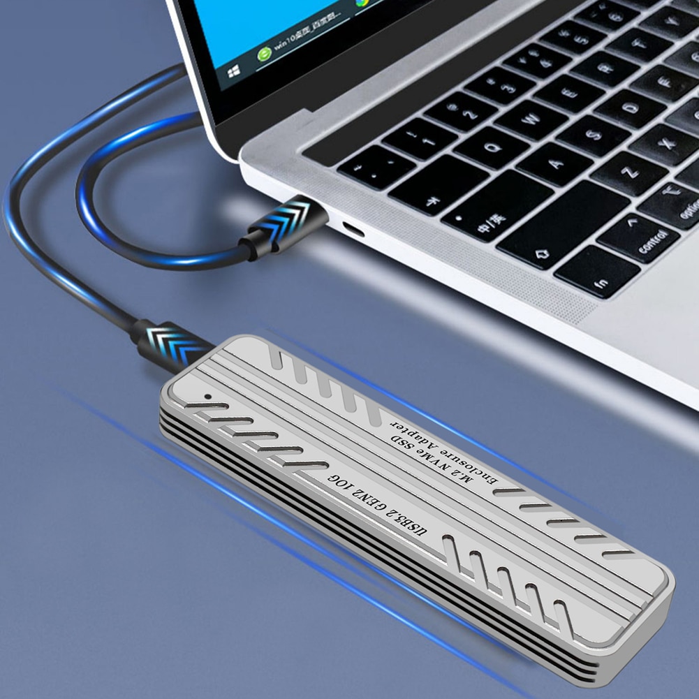M2 丮 ڽ PCIE NVME SSD Ŭ NVMe-USB , 10G USB3.2 ܺ ڽ  2280/2260/2242/2230 SSD E8BE